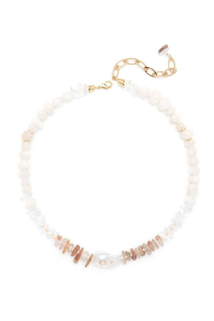 Ivory Crystal Necklace - Nakamol