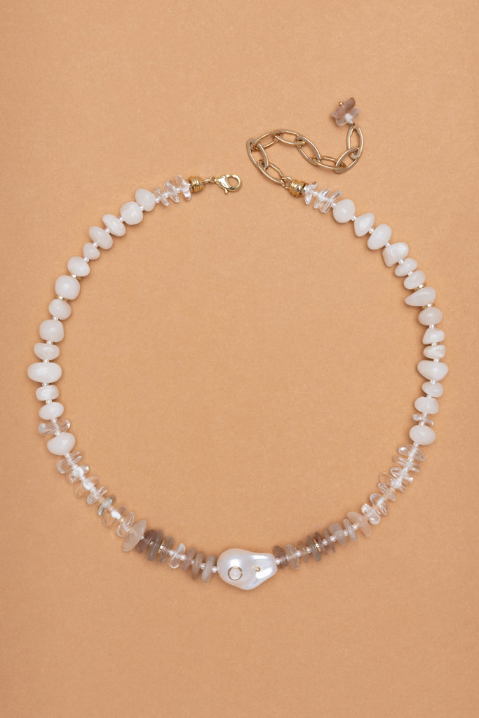 Ivory Crystal Necklace - Nakamol