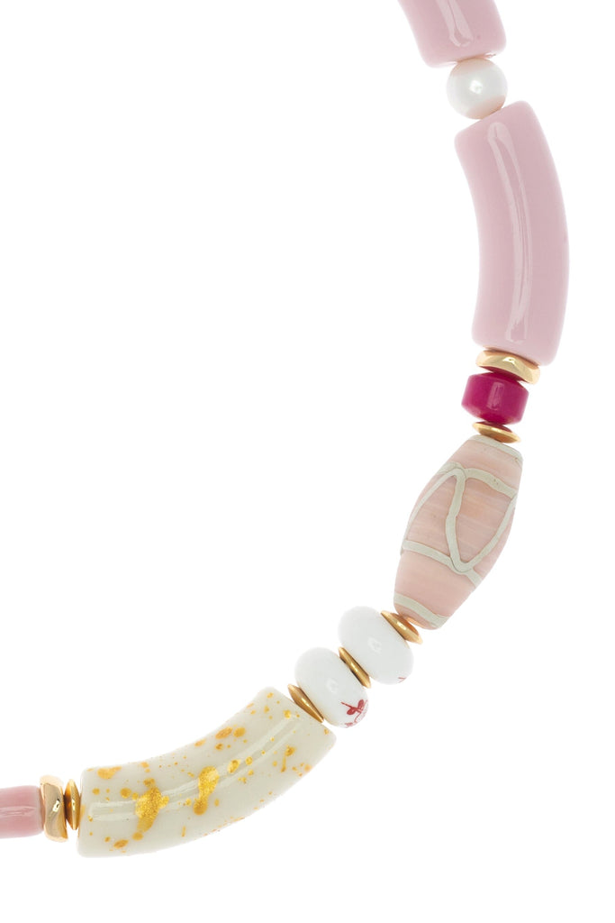 HOT PINK CARNELIAN NECKLACE - Nakamol