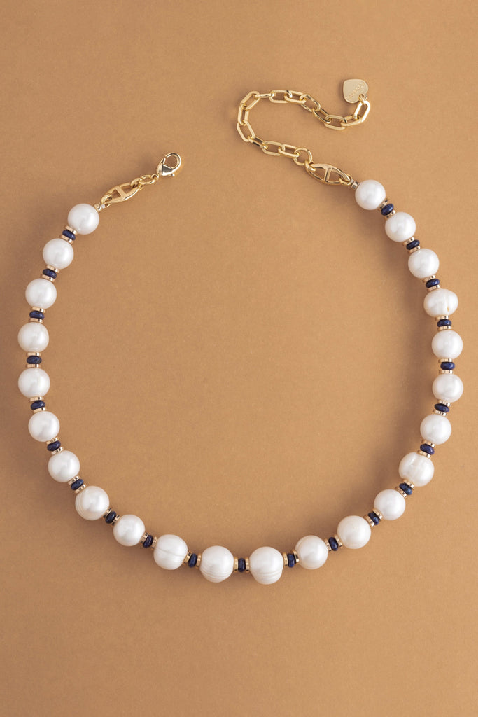 Chunky Pearl Strand Necklace - Nakamol