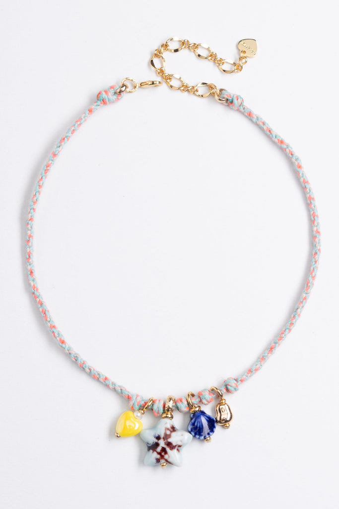 Blue Yellow Ocean Charm Necklace - Nakamol