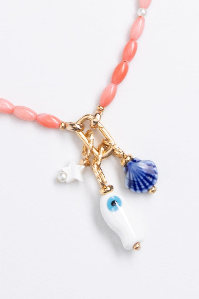 Cherry Bead Charm Necklace - Nakamol