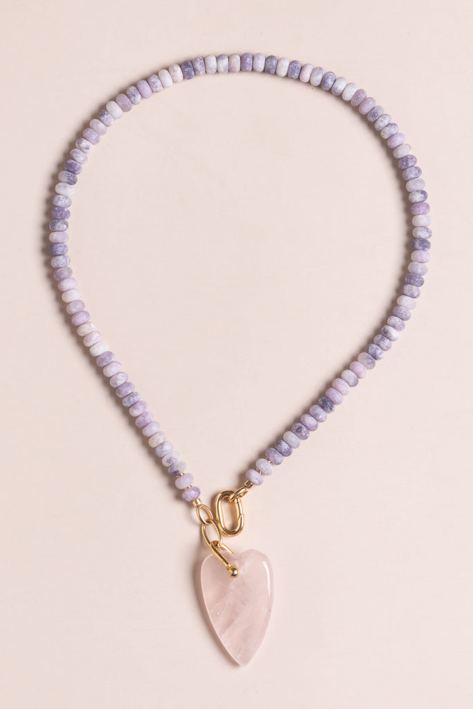 White Heart Beaded Necklace - Nakamol