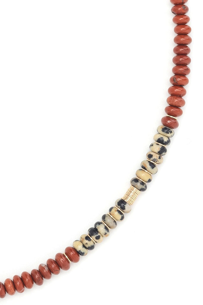 Brown Dalmatian Single Strand Necklace - Nakamol
