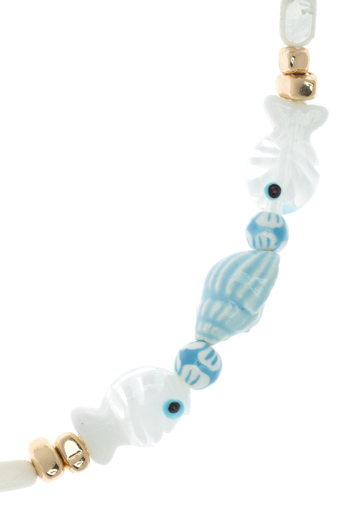 Soft Blue Wave Necklace - Nakamol