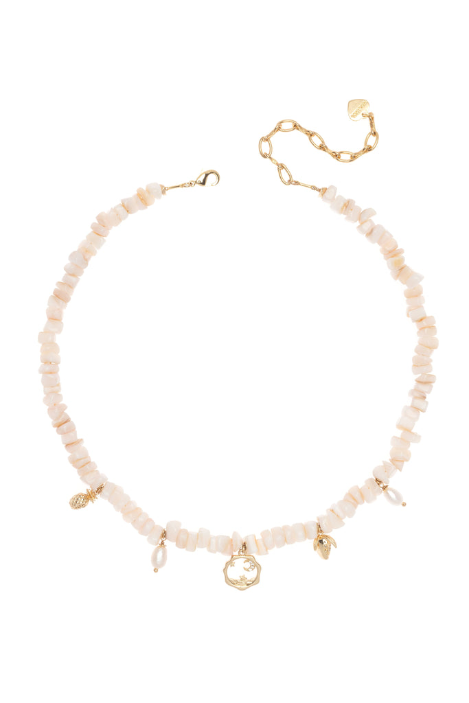 Sandy Beach Gold Shell Necklace - Nakamol