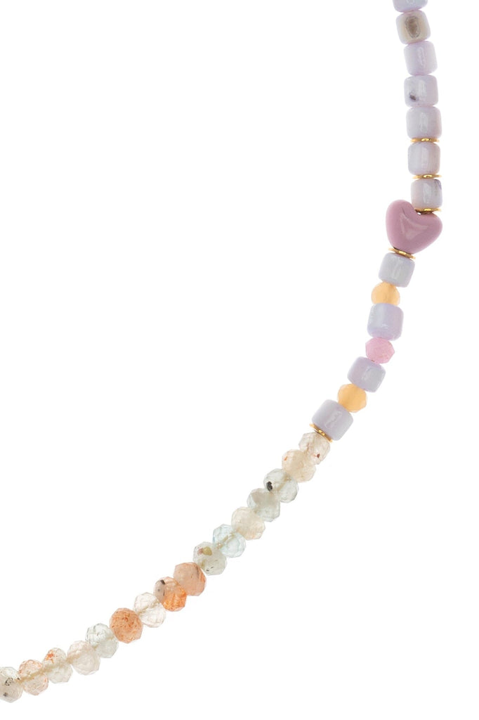 Purple Peridot Mix Necklace - Nakamol