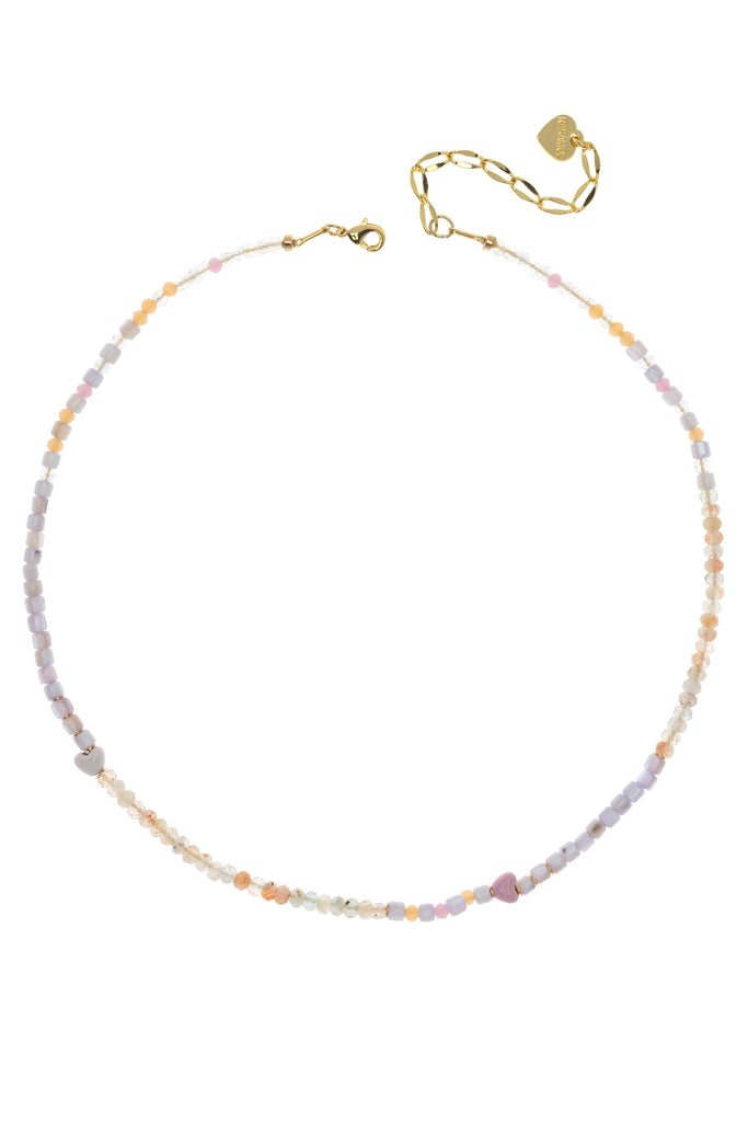 Purple Peridot Mix Necklace - Nakamol