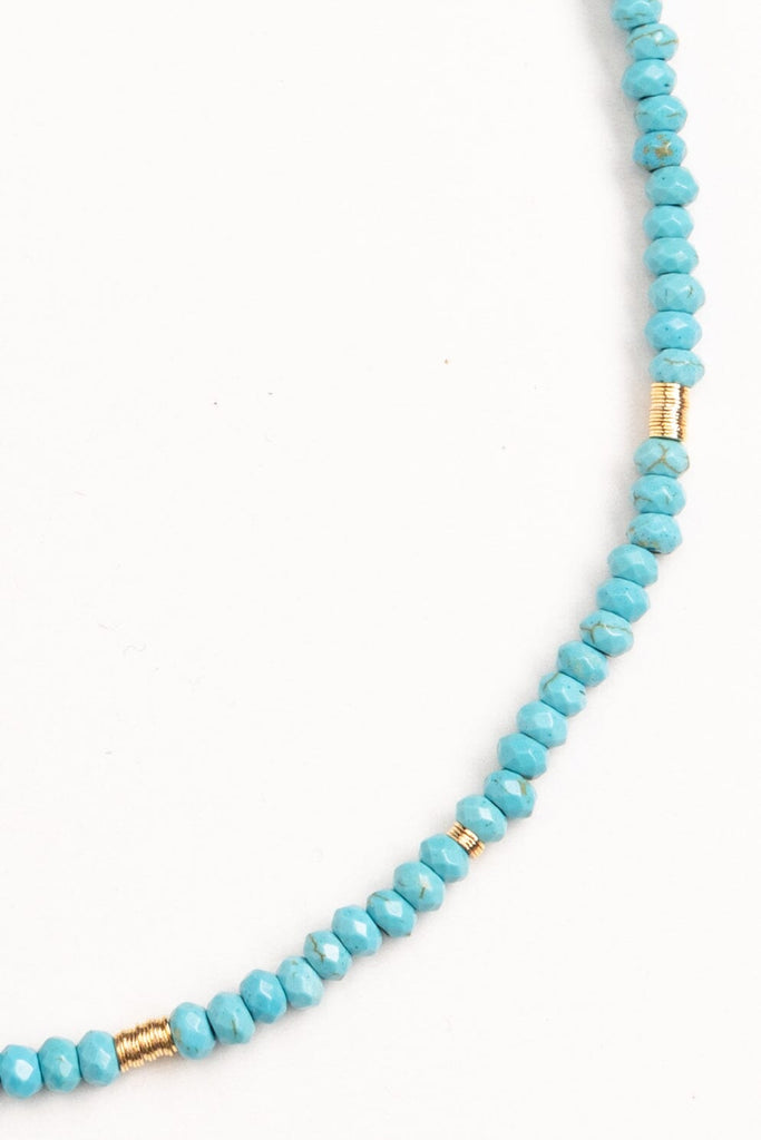 Single Strand Turquoise Beaded Necklace - Nakamol