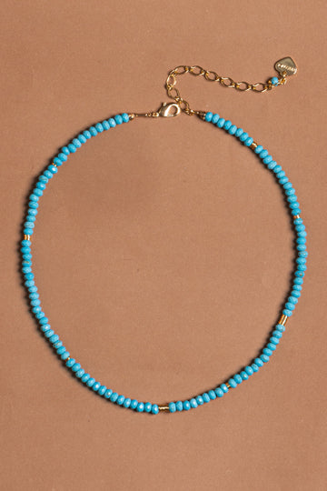 Single Strand Turquoise Beaded Necklace - Nakamol