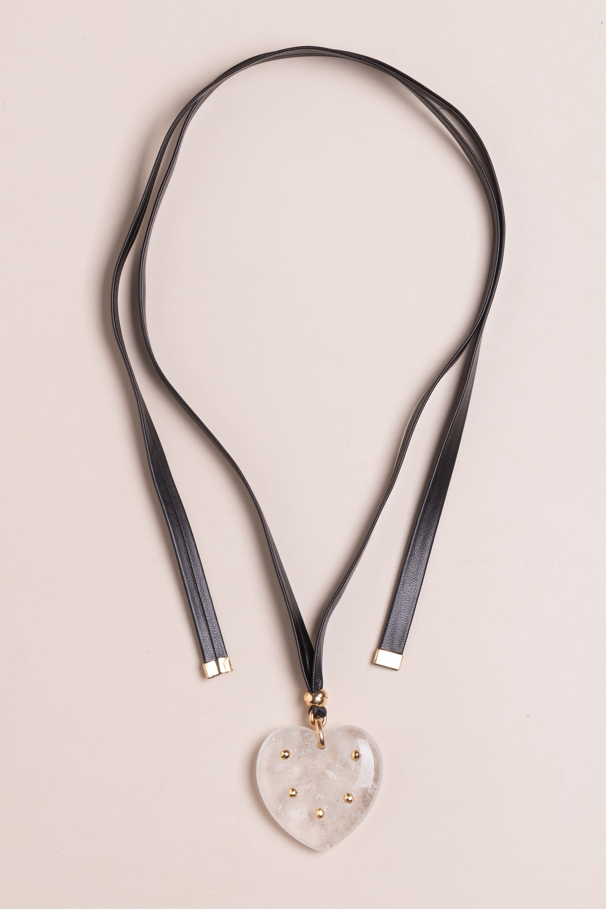 CRYSTAL HEART RIBBON NECKLACE – Nakamol