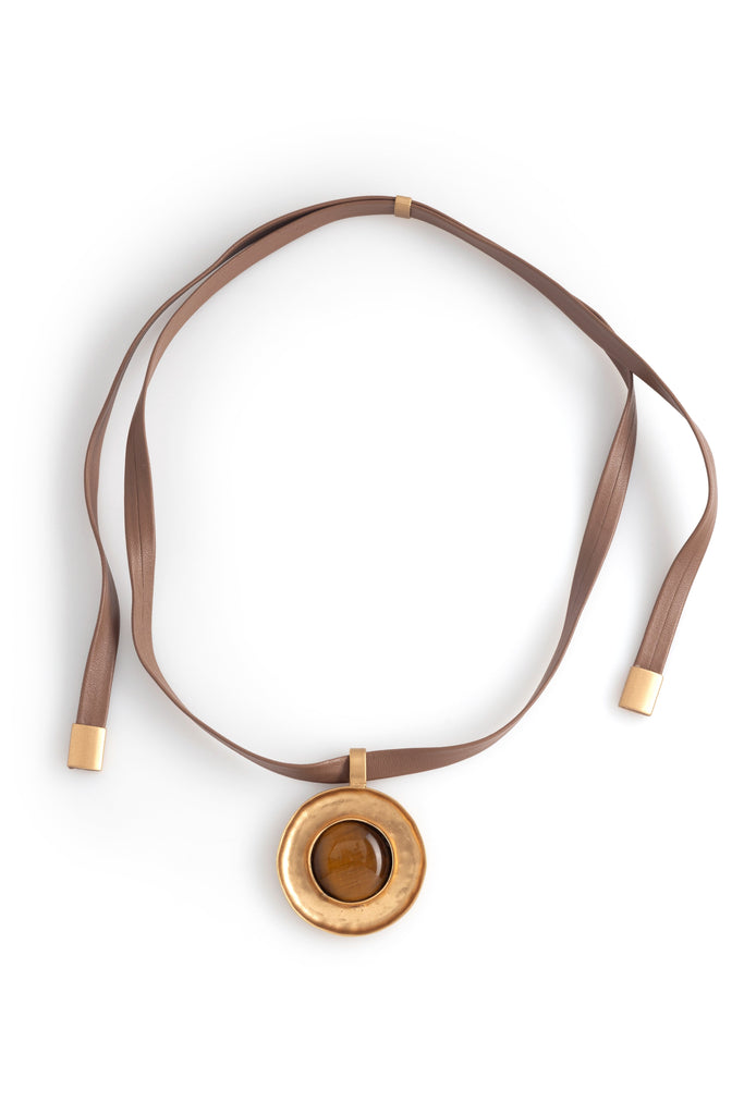 Tiger Eye Brown Necklace - Nakamol