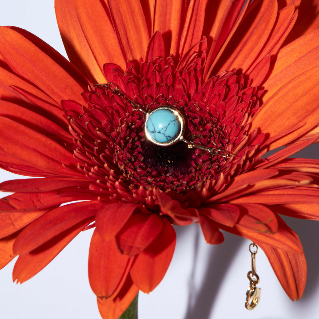 Turquoise Coin Stone Bracelet - Nakamol