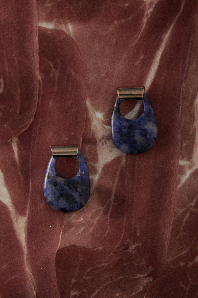Sodalite Geometrical Earrings - Nakamol