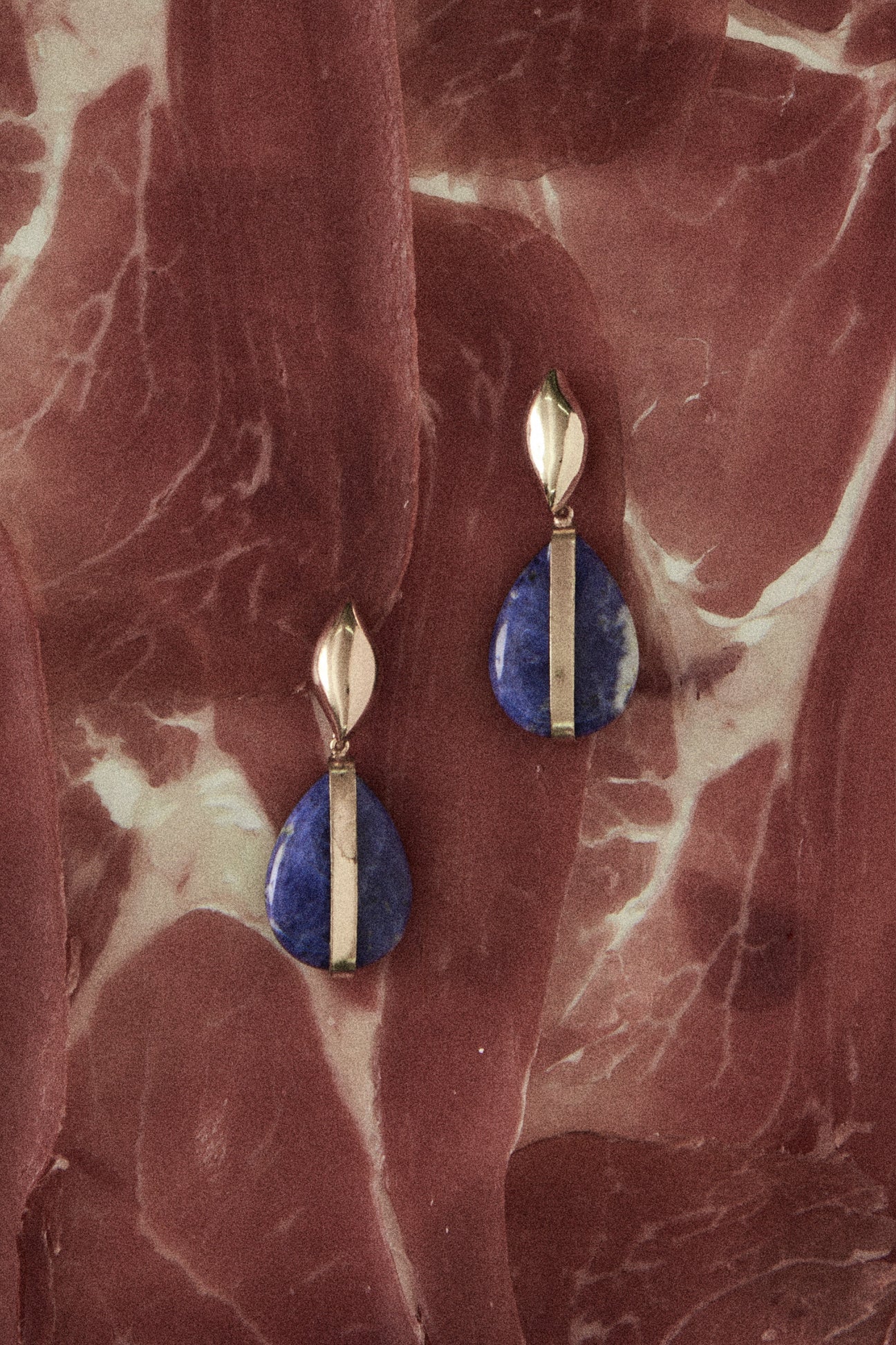 Sodalite Oval Stone Earrings - Nakamol