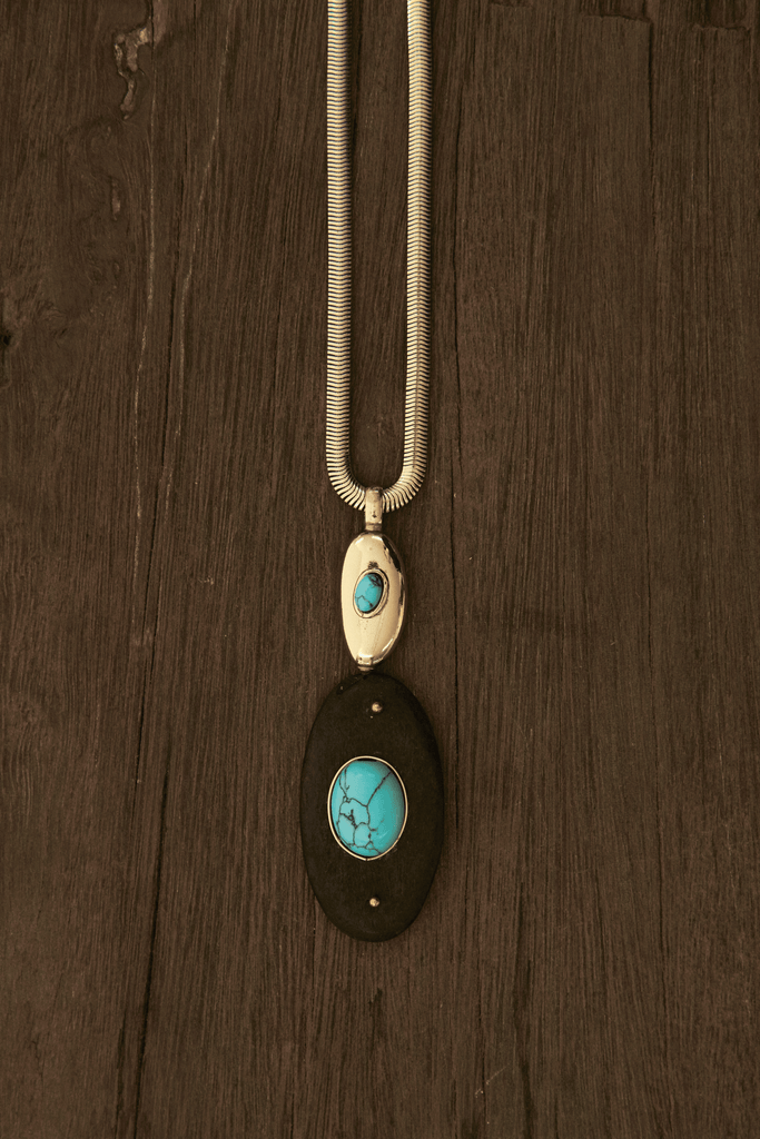 Brown Turquoise Pendant Necklace - Nakamol
