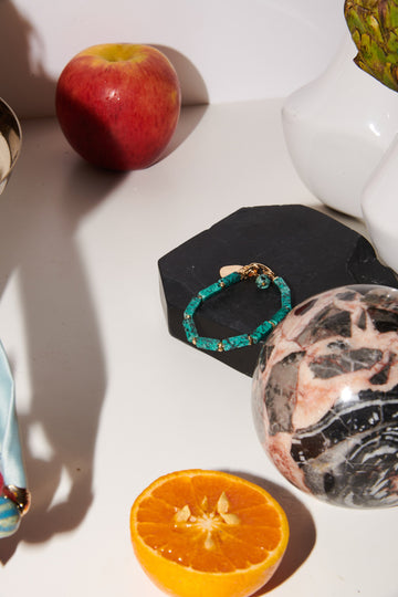Turquoise Baguette Stone Bracelet - Nakamol