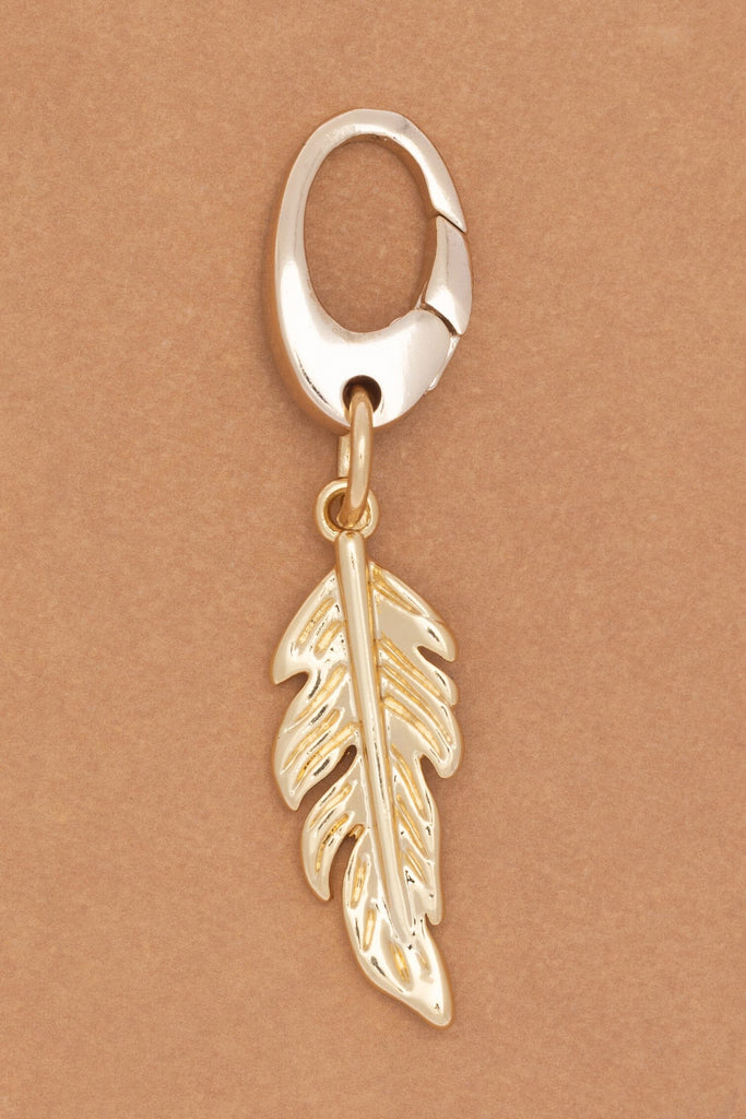 Feather Oval Clasp Charm - Nakamol