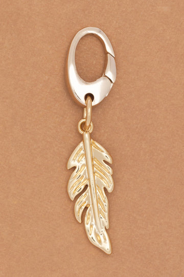 Feather Oval Clasp Charm - Nakamol