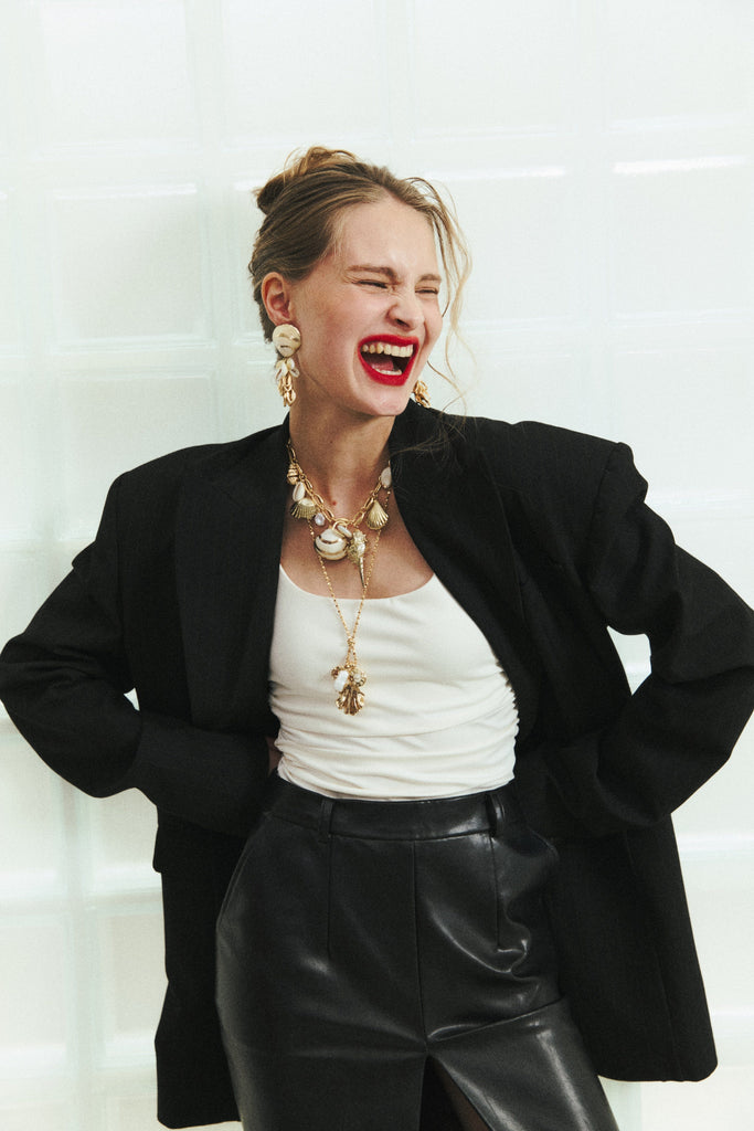 Golden Money Cowrie Shell Earrings - Nakamol