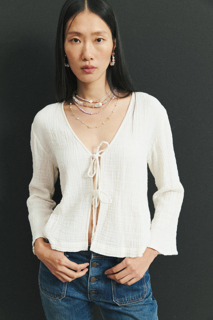 Ivory Crystal Necklace - Nakamol