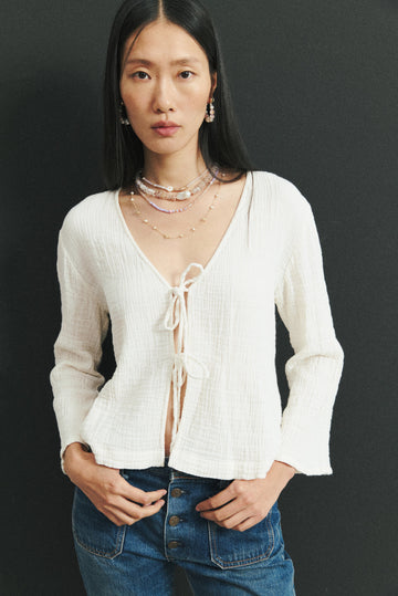 Asymmetrical Floral Bead Necklace - Nakamol