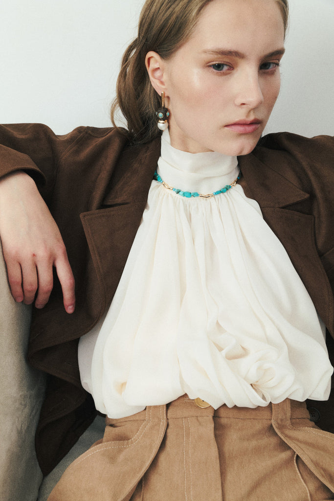 Lock Loop Turquoise Necklace - Nakamol