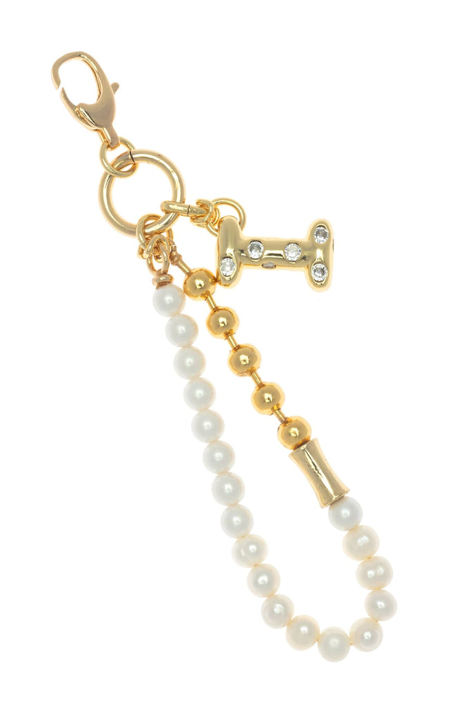 I Gold White Elegant Keychain - Nakamol
