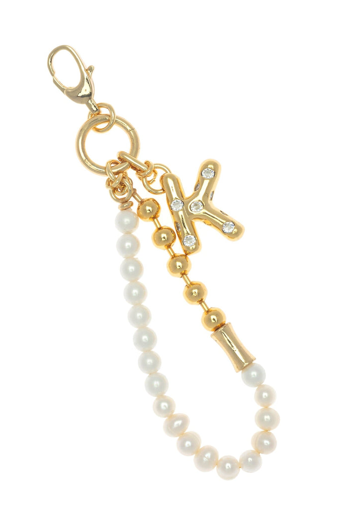 K Gold White Elegant Keychain - Nakamol