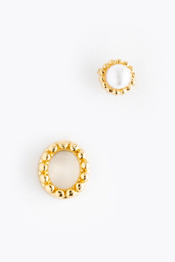 Pearl O Ball Stud Earrings - Nakamol
