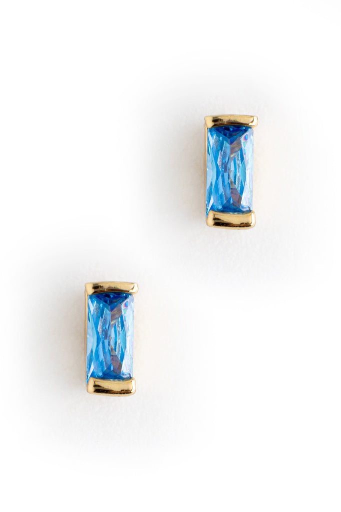 March Aquamarine Stud Earrings - Nakamol