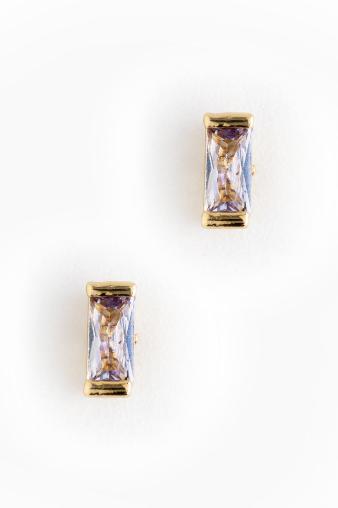 June Lavender Stud Earrings - Nakamol