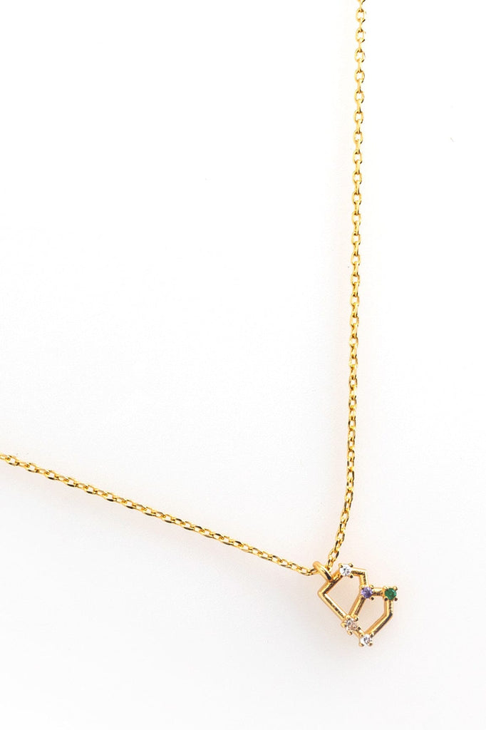 B Constellation Charm Gold Necklace - Nakamol
