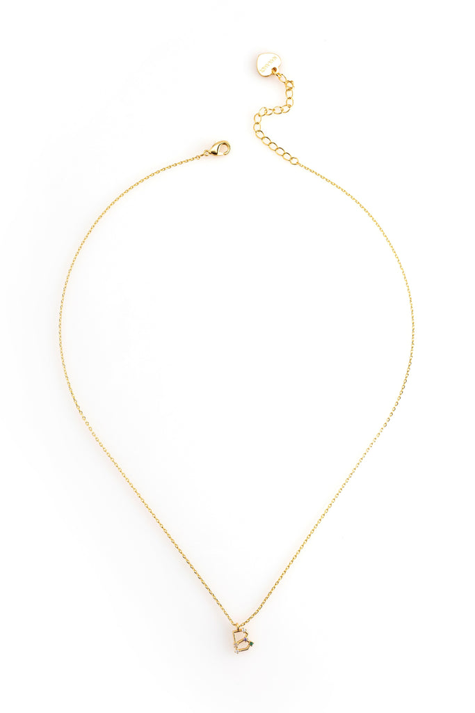 B Constellation Charm Gold Necklace - Nakamol