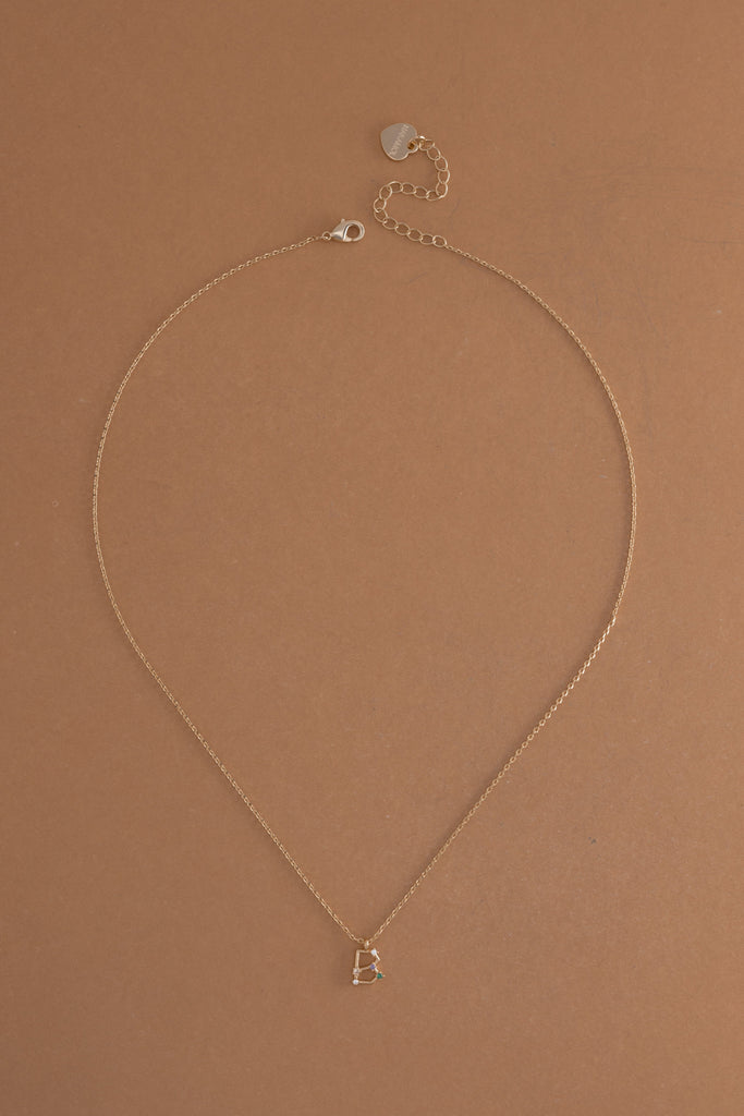 B Constellation Charm Gold Necklace - Nakamol