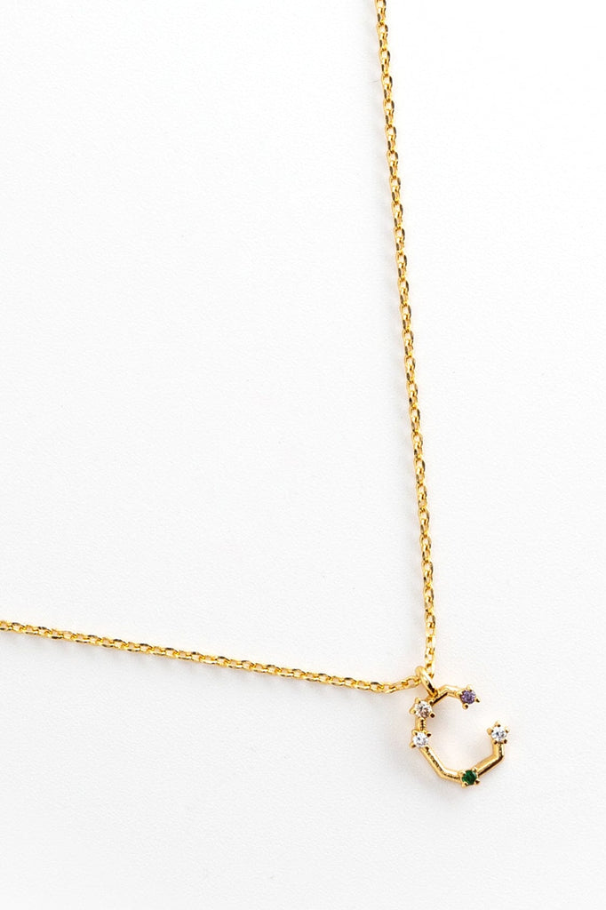 C Constellation Charm Gold Necklace - Nakamol