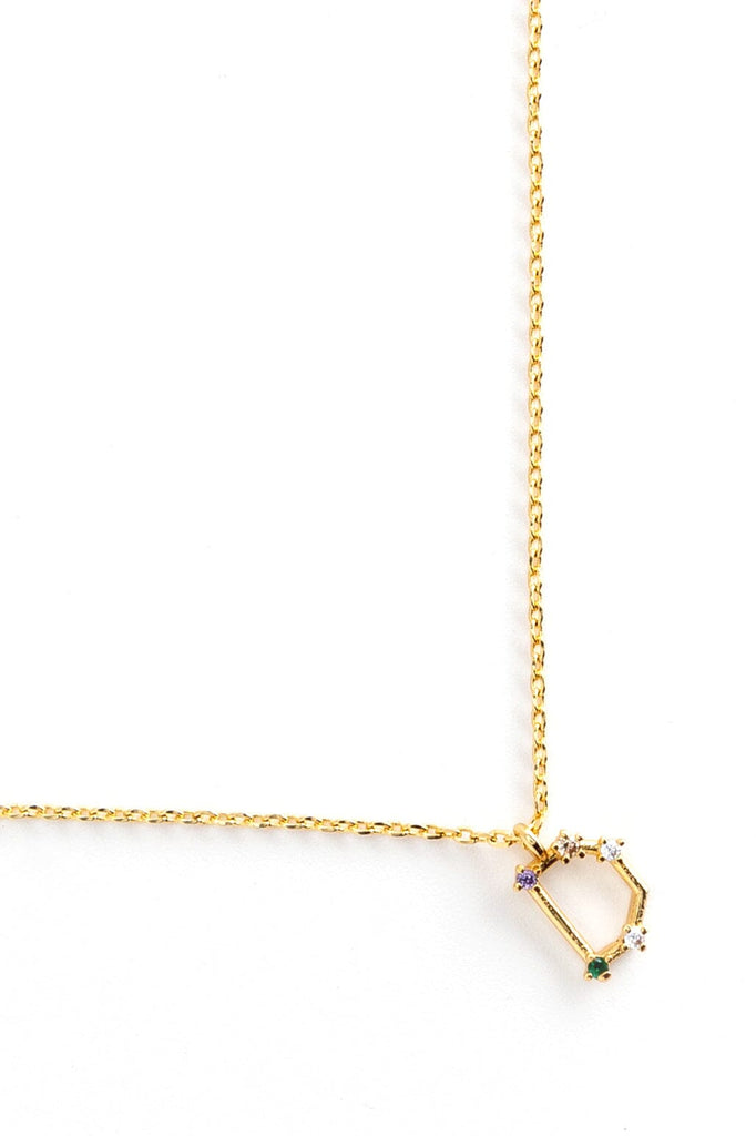 D Constellation Charm Gold Necklace - Nakamol