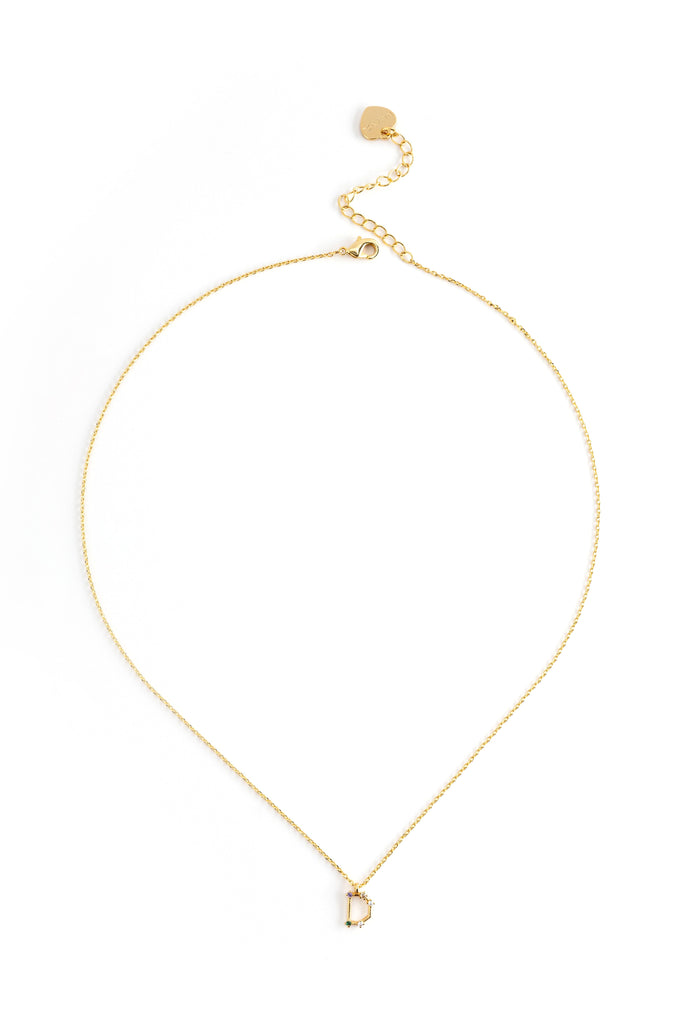 D Constellation Charm Gold Necklace - Nakamol