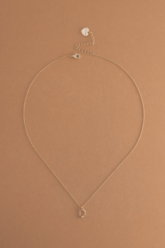 D Constellation Charm Gold Necklace - Nakamol