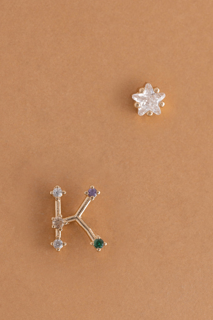 K Constellation Earrings - Nakamol