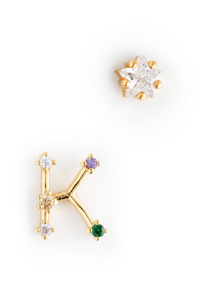 K Constellation Earrings - Nakamol