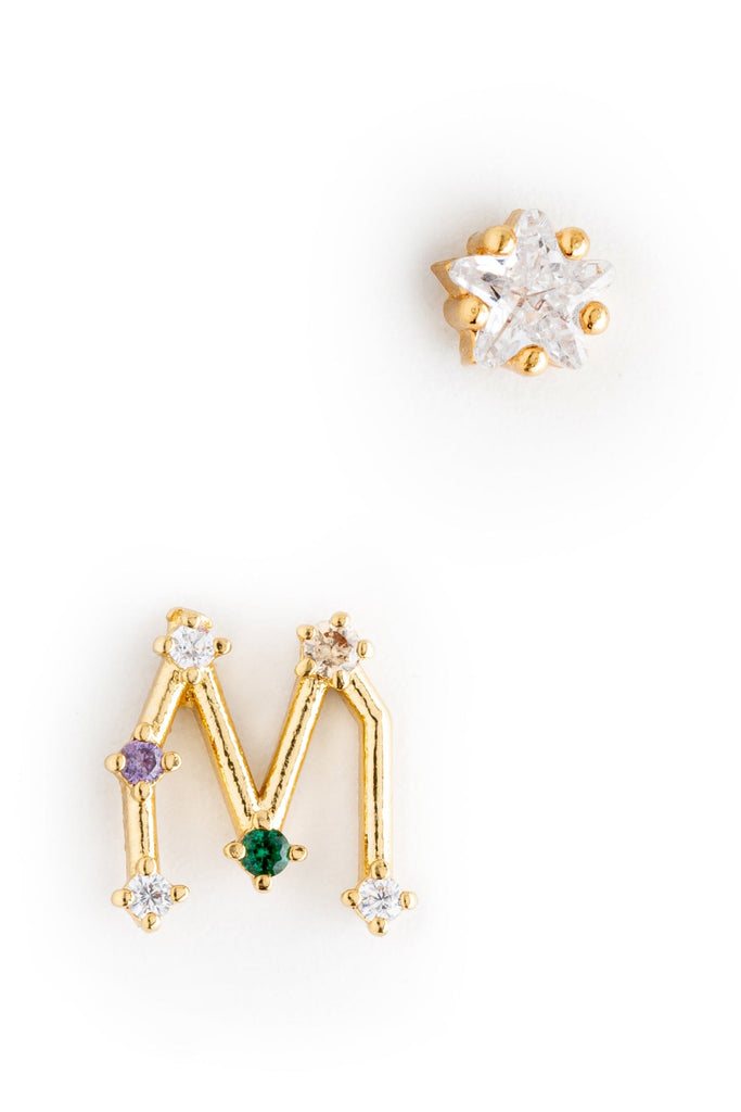 M Constellation Earrings - Nakamol