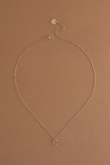 E Constellation Charm Gold Necklace - Nakamol