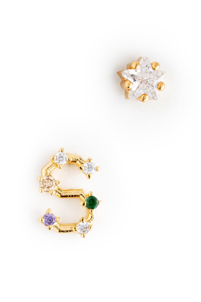 S Constellation Earrings - Nakamol
