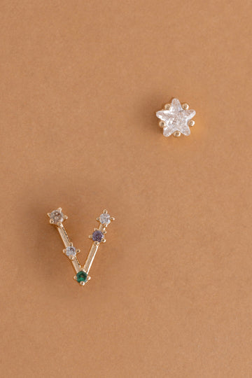 V Constellation Earrings - Nakamol