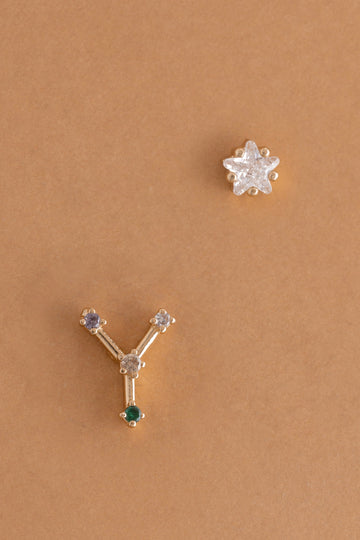 Y Constellation Earrings - Nakamol