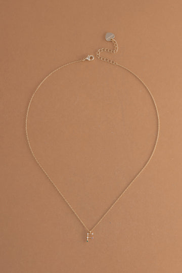 F Constellation Charm Gold Necklace - Nakamol