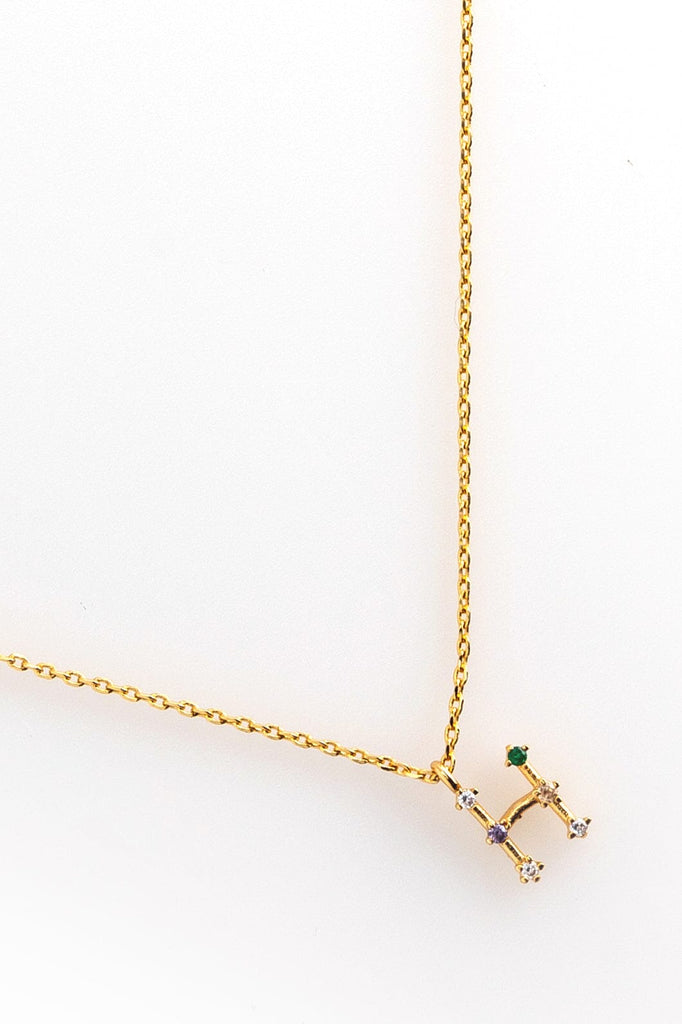 H Constellation Charm Gold Necklace - Nakamol