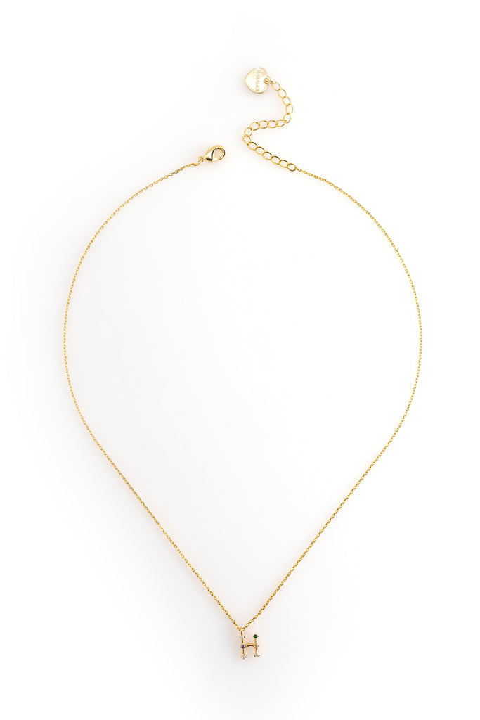 H Constellation Charm Gold Necklace - Nakamol