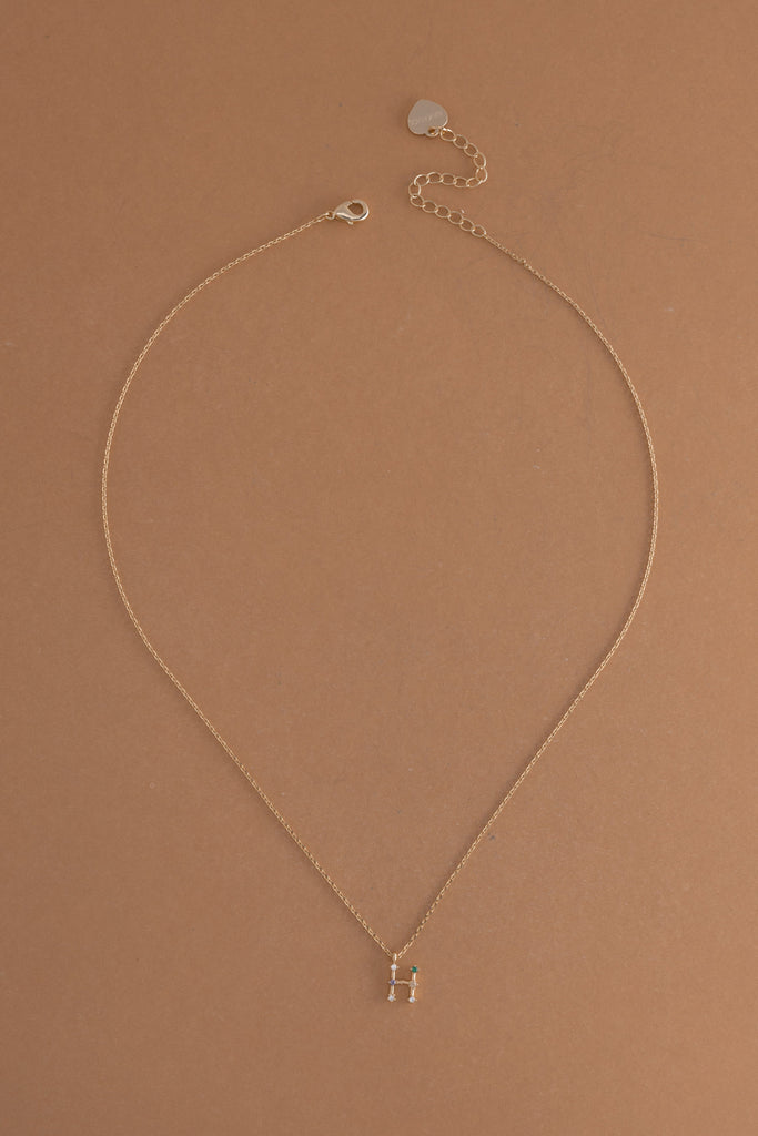 H Constellation Charm Gold Necklace - Nakamol